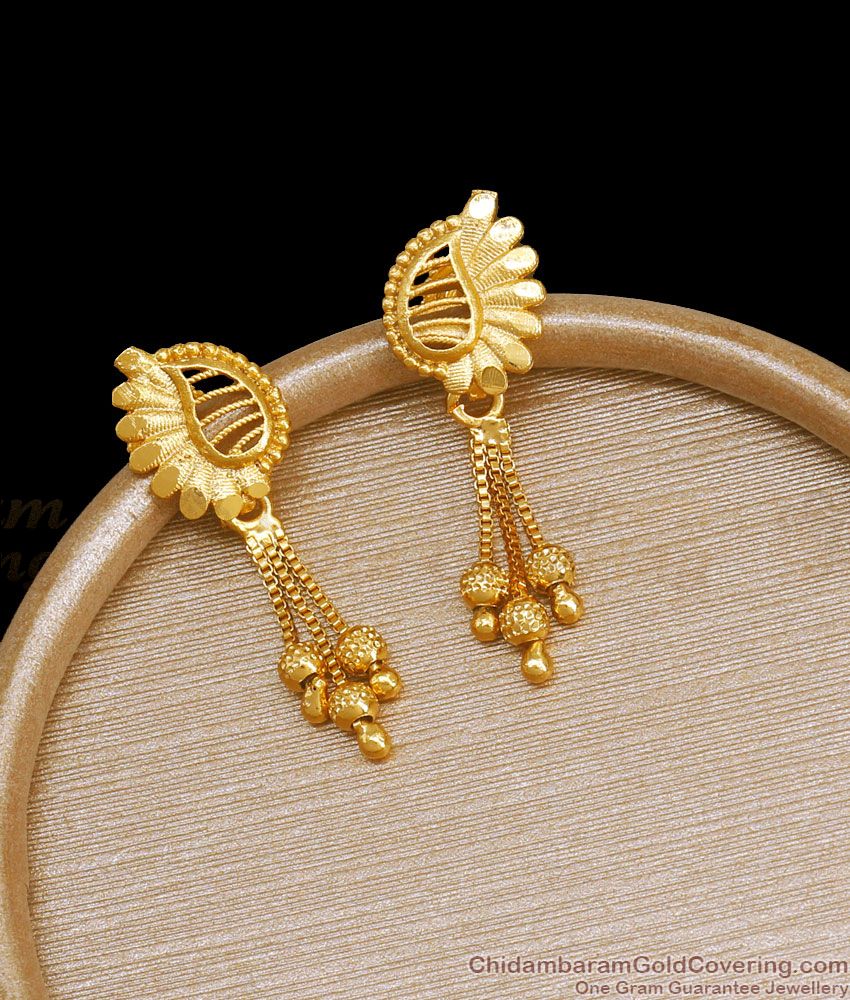 Real 2 Gram Gold Earring Dangler Collections Forming Jewelry ER3618