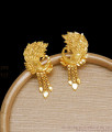 Mini Peacock Stud Forming Gold Earring Regular Wear Collections ER3633