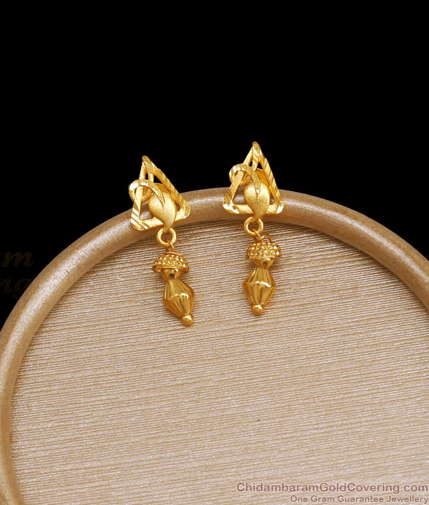 2 Gram Gold Beautiful Gold Plated Jhumka Earring Collection For Women ER3339