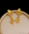 Plain Beaded Danglers Forming Gold Earring Collections Shop Online ER3645