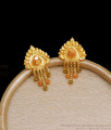 Enamel Pattern Forming Gold Stud Meenakari Earrings Shop Online ER3649