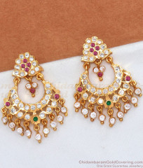 Beautiful Impon Danglers 5 Metal Earrings Bridal Jewelry ER3658 Beautiful Impon Danglers 5 Metal Earrings Bridal Jewelry ER3658