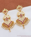 3 Line Impon Dangler Earrings Gati Stone Collections Shop Online ER3663