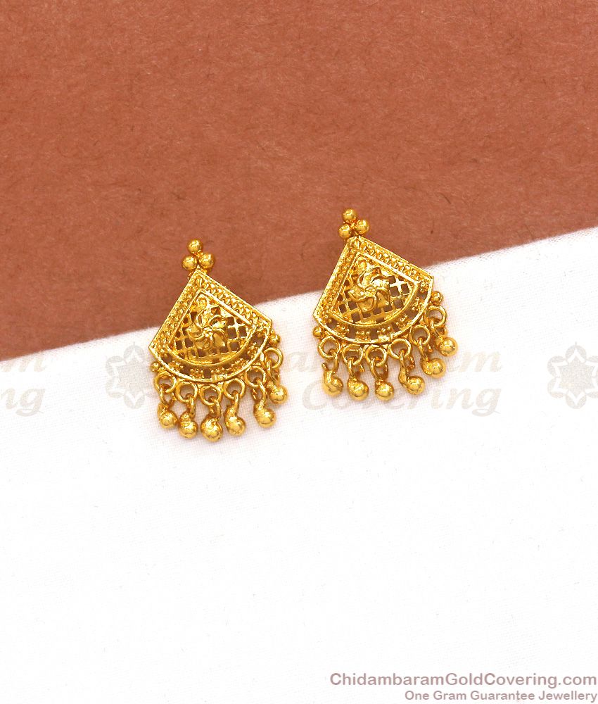 Trendy 1 Gram Gold Stud Earring Beads Collections ER3666