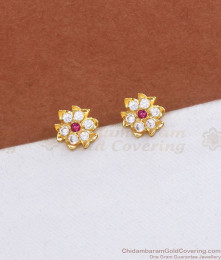 First Quality Floral  Impon Stud Earring Daily Wear ER3671