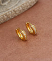 Cute Small Gold Plated Hoop Earrings Shop Online ER3681