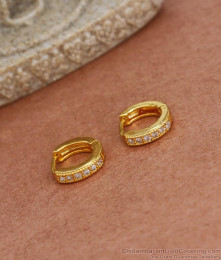 Cute Small Gold Plated Hoop Earrings Shop Online ER3681 Cute Small Gold Plated Hoop Earrings Shop Online ER3681
