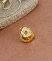 Zircon Stone Classic Gold Hoop Earrings For Office Wear ER3684