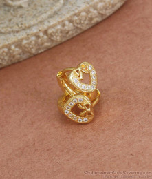 Diamond Pattern Gold Hoop Heart Earrings Shop Online ER3691 Diamond Pattern Gold Hoop Heart Earrings Shop Online ER3691