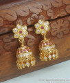 Heavy 5 Metal Jhumki Earrings Bridal Designs For Womens ER3719