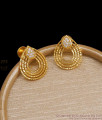 Stylish Gold Plated Stud Earring White Ad Stone Designs Shop Online ER3741