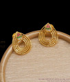Multi Stone Droplet Design Gold Imitation Stud Earrings ER3742
