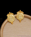 Traditional One Gram Gold Lakshmi Stud Earring Coin Design ER3744