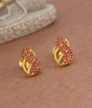 Daily Wear Gold Plated Earring Ruby Stone Suds Collections ER3754
