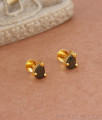 Rare Black Stone Gold Imitation Studs Collection Shop Online ER3767