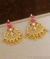 Trendy Bridal Gold Plated Earrings Kemp Stone Collections ER3792