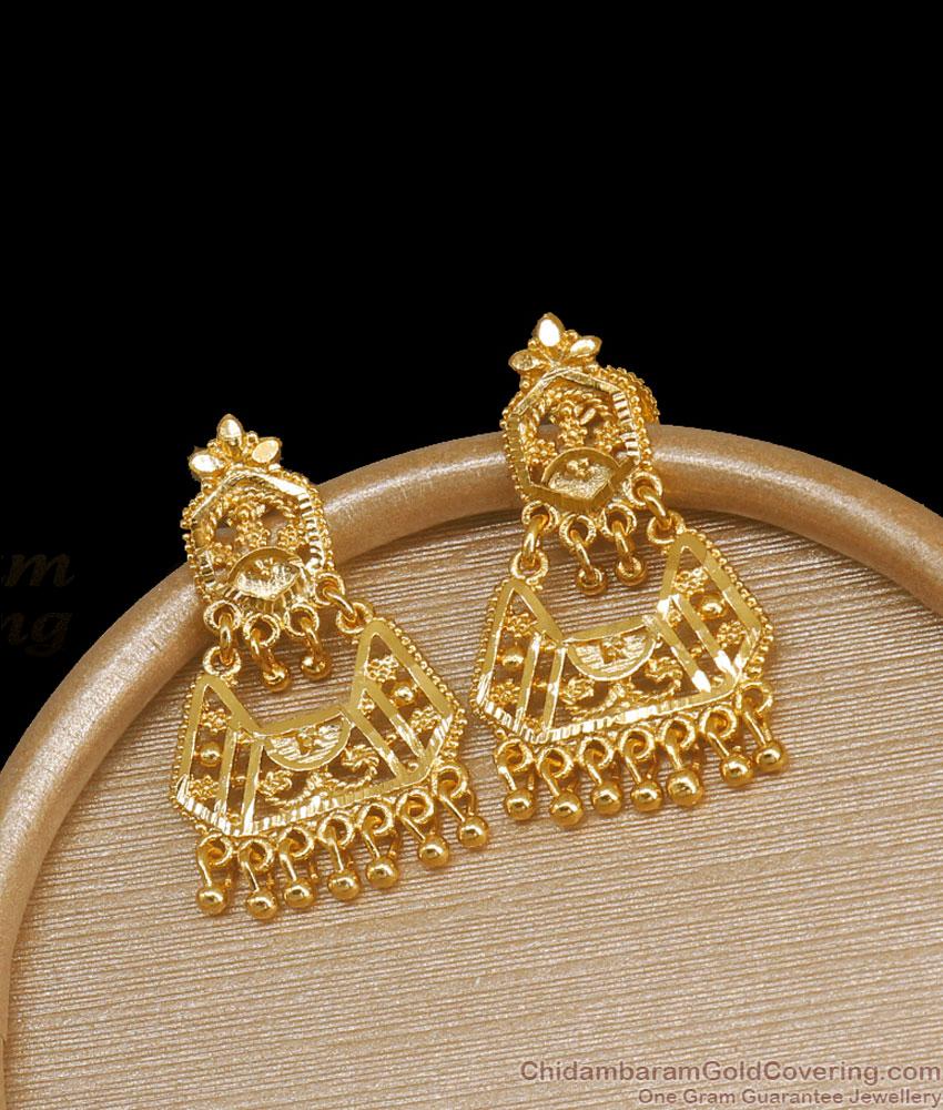Buy Gold Plated Earrings Womens Dangler Designs ER3814