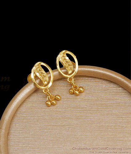 Buy PERRIAN 14KT Pure Yellow Gold Stud Earrings For Women and Girls at  Amazon.in
