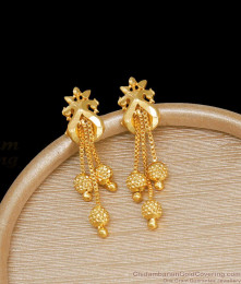 Beautiful Gold Plated Earrings Peacock Dangler Designs ER3822 Beautiful Gold Plated Earrings Peacock Dangler Designs ER3822