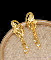 Two Gram Gold Earring White Stone Dangler Collections Shop Online ER3829