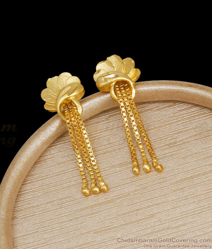 Gold Earrings Designs Simple 2024 | favors.com