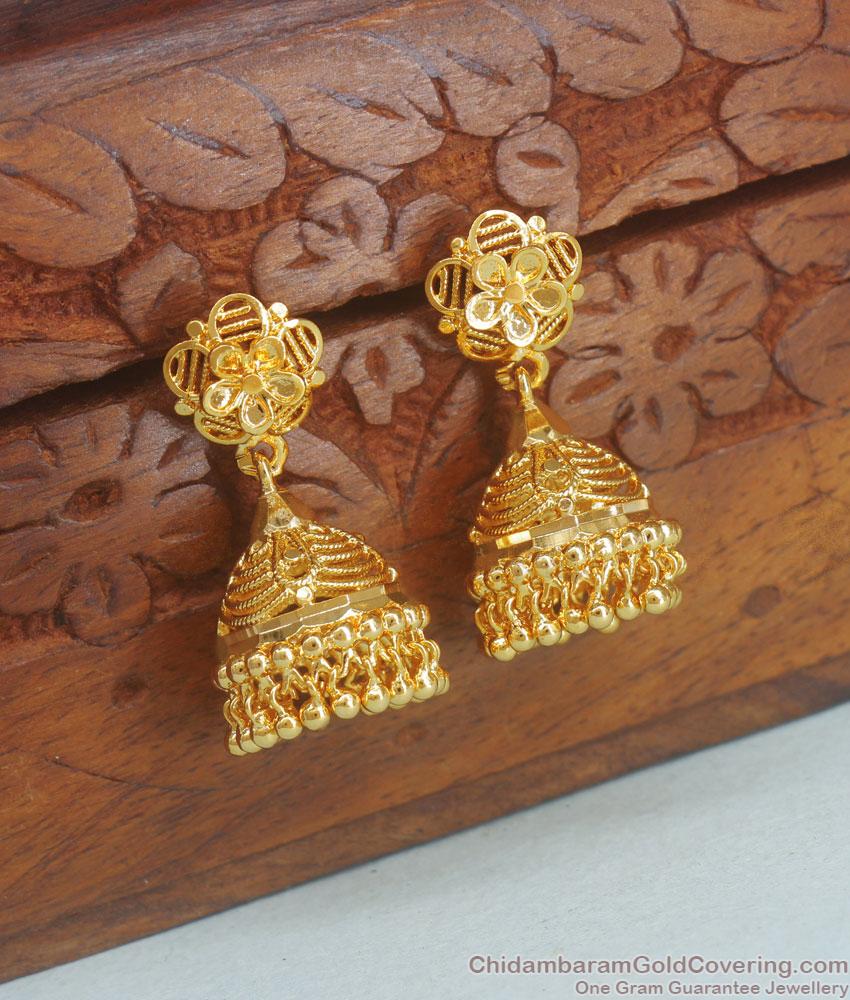 Medium Size One Gram Gold Umbrella Jhumkas Shop Online ER3838