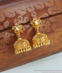 High On Fashion One Gram Gold Umbrella Jhumkas Shop Online ER3839 High On Fashion One Gram Gold Umbrella Jhumkas Shop Online ER3839