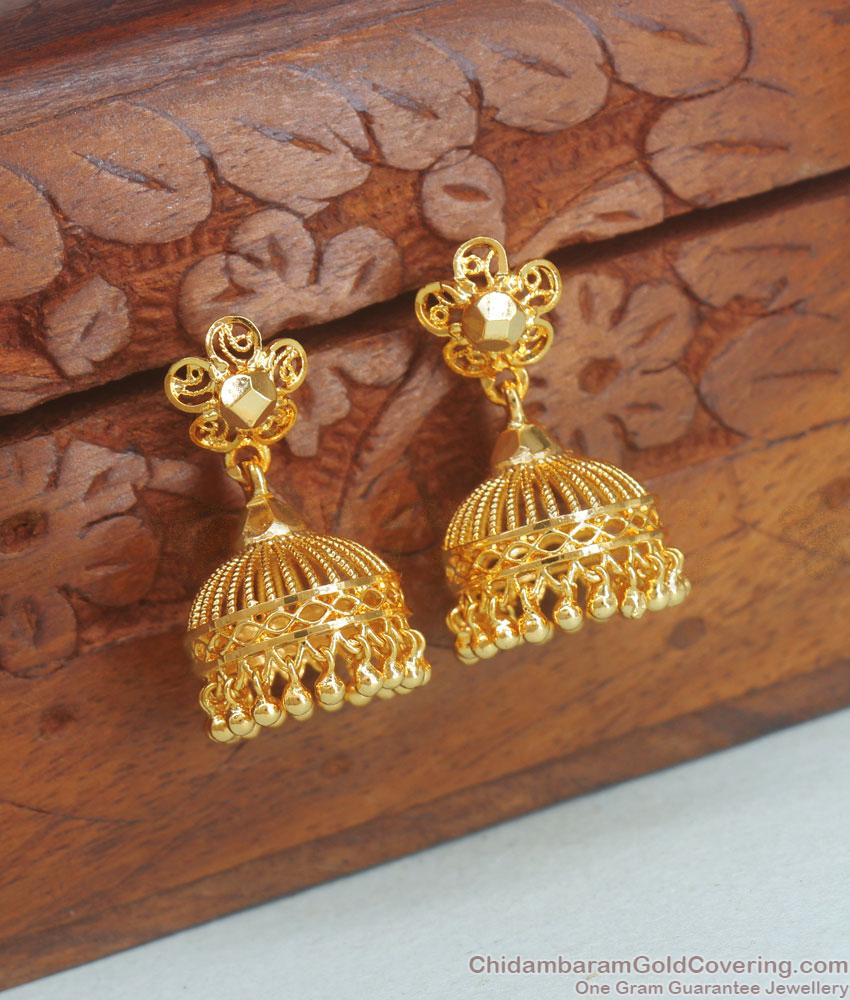 High On Fashion One Gram Gold Umbrella Jhumkas Shop Online ER3839