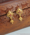 Traditional One Gram Gold Ruby Stud Earring Buy Online ER3841