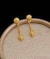 Plain Gold Plated Earring Daily Wear Mini Dangler Collections ER3860