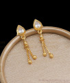 Office Wear Gold Earrings White Stone Designs Shop Online ER3865