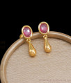 Ruby Kemp Stone Gold Studs Handmade Jewelry ER3872