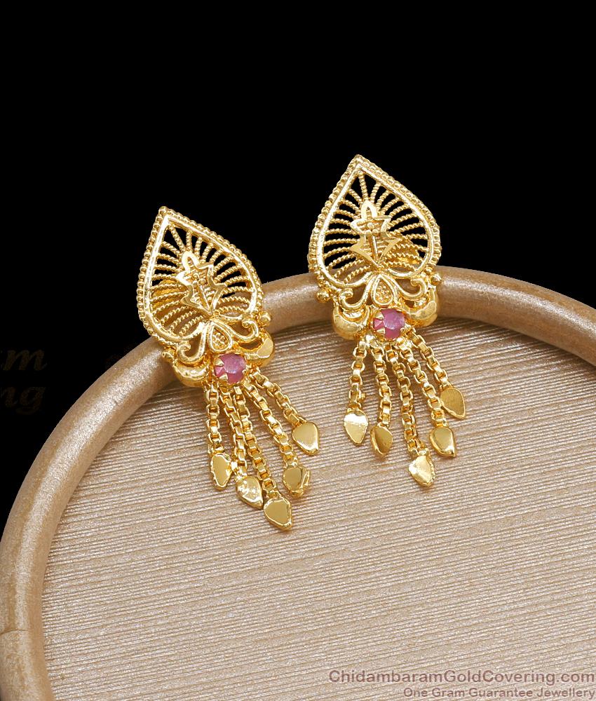 Affordable Gold Plated Earrings Mini Dangler Designs ER3881