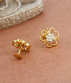 Heart Shaped Gold Stud Valentines Day Special Earrings ER3886