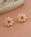 Uncut Diamond Collections Gold Plated Stud Earrings Shop Online ER3894