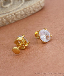 Pure uncut Diamond Gold Plated Studs Collections ER3905