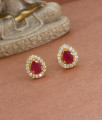 Interchangeable Gold Imitation 4 Studs Earring Semi Precious Collection ER3915
