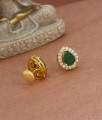 Interchangeable Gold Imitation 4 Studs Earring Semi Precious Collection ER3915