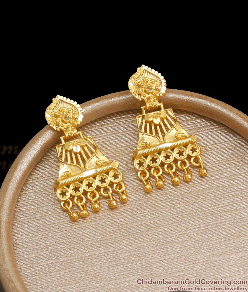 Real Forming Gold Earrings Bollywood Danglers Designs Shop Online ER3919