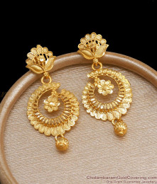 Bridal 2 Gram Gold Earrings Chandaballi Design Danglers Shop Online ER3920 Bridal 2 Gram Gold Earrings Chandaballi Design Danglers Shop Online ER3920