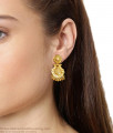 True Gold Tone Earring Big Forming Danglers Collections Online ER3921