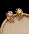 Beautiful 1 Gram Gold Studs Kemp Stone Earring Collections ER3929