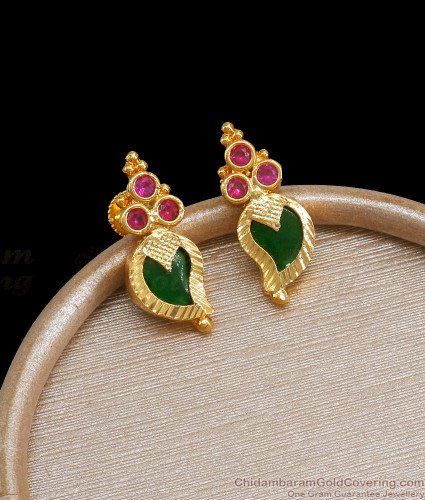 Gold earrings design traditional hot sale
