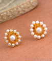 Beautiful One Gram Gold Stud Earrings With Price ER3970