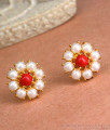 Real Pearls Stud Earrings For Womens And Girls ER3988