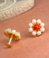Real Pearls Stud Earrings For Womens And Girls ER3988