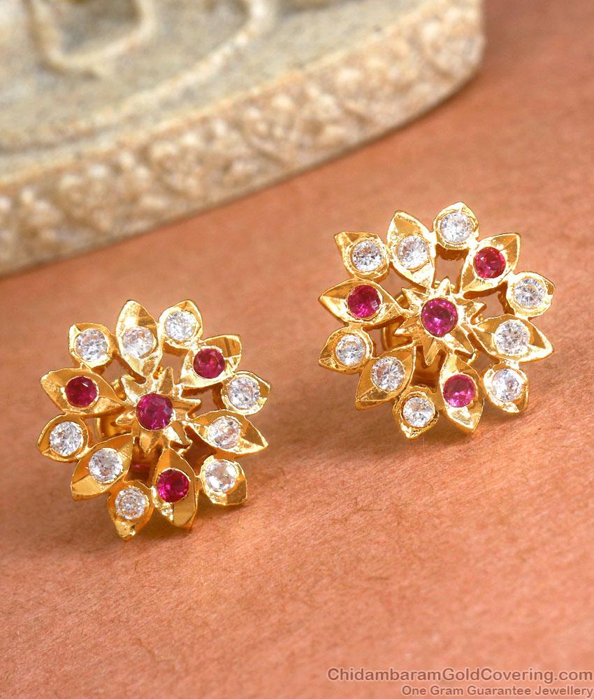 Womens Daily Use Impon Stud Earrings Shop Online ER3995