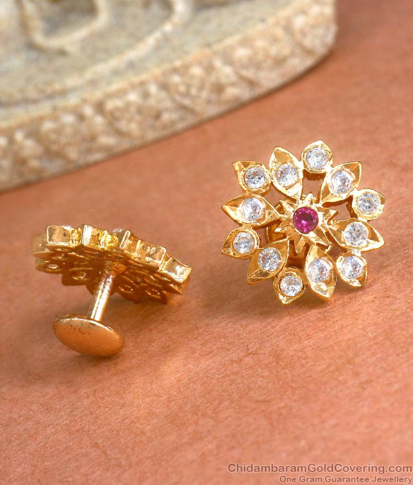Latest 5 Metal Earrings Floral Stud Collections ER3996