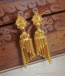 Buy 1 Gram Gold Rain Drops Jhumki Earrings Online ER4027 Buy 1 Gram Gold Rain Drops Jhumki Earrings Online ER4027