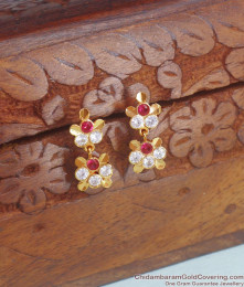 Floral Impon Stud Earrings Online Shopping ER4059